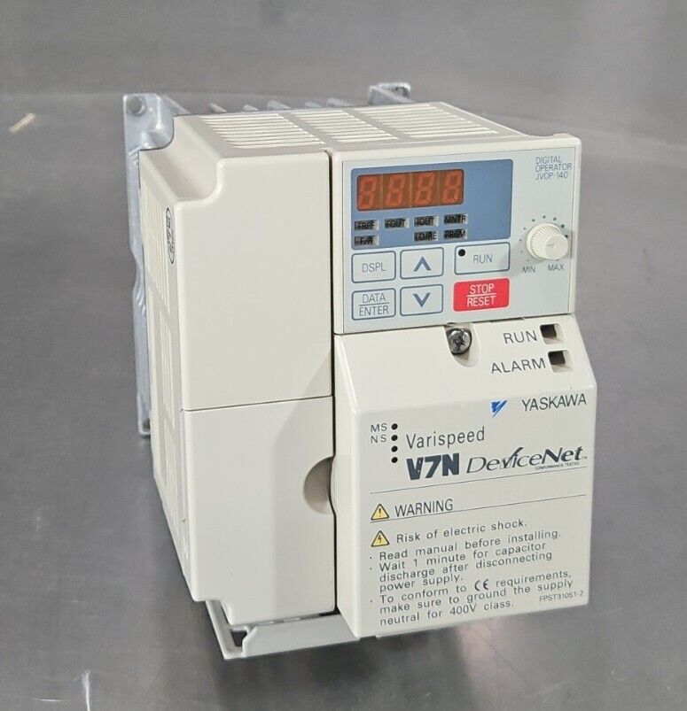 YASKAWA CIMR-V7NU40P7 SPEC:40P71 PRG:0013 VARISPEED DEVICE NET.  Loc 1B-5