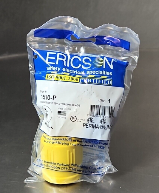 Ericson 1510P (15A 125V Plug NEMA 5-15).     loc5D11