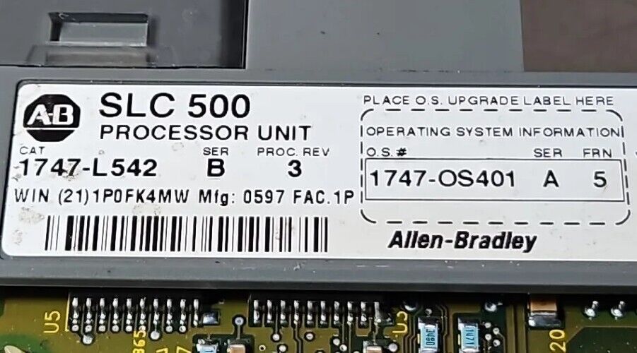 Allen-Bradley 1747-L542/B Processor/Controller.    Loc3A-10