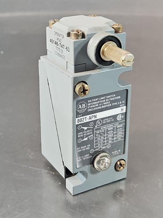 Allen-Bradley 802TAPN Oiltight Limit Switch.                           Loc4C-23