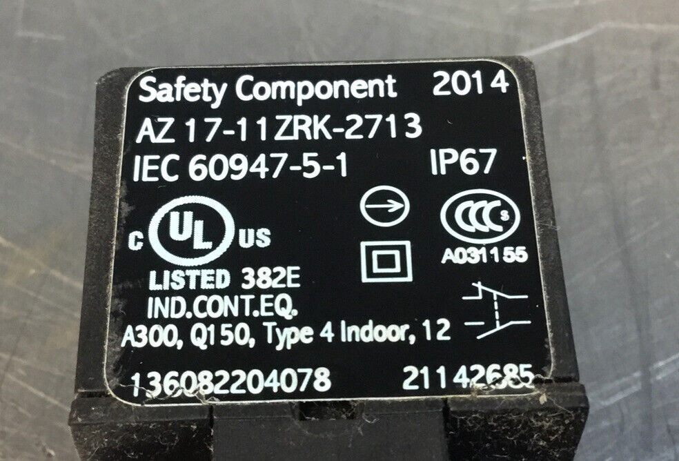 SCHMERSAL Safety switch  AZ 17-11ZRK-ST-2713     5E