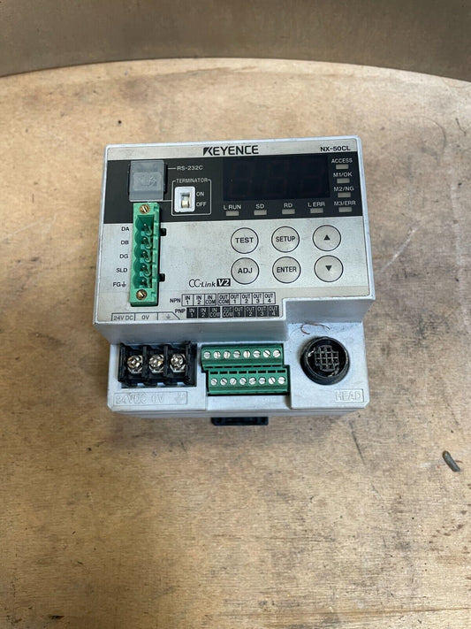 Keyence NX-50CL Class 2 Digital Display 24VDC CC-Link V2 Input Controller