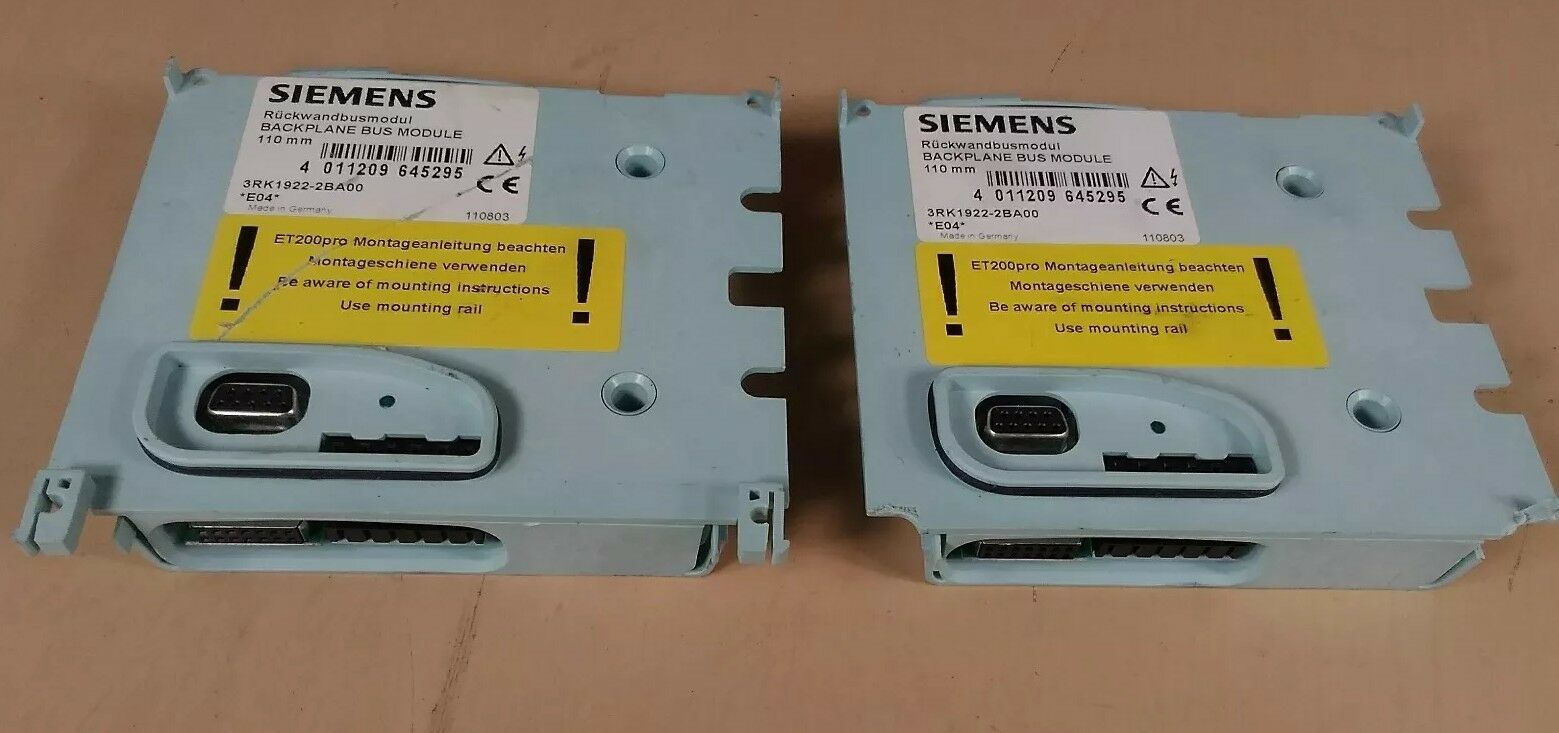 SIEMENS 3RK1922-2BA00 Backplane Bus Module 4E-8 – Palmetto Automation Inc.