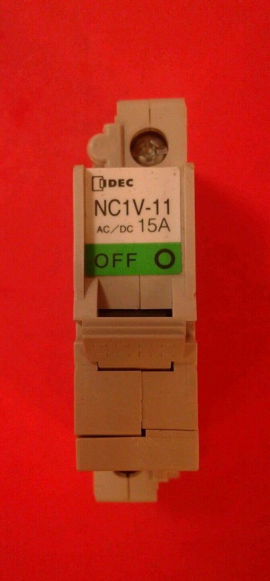 IDEC NC1V-1100-15AA 15AMP Circuit Protector 1P 250VAC 65VDC Curve A   4A