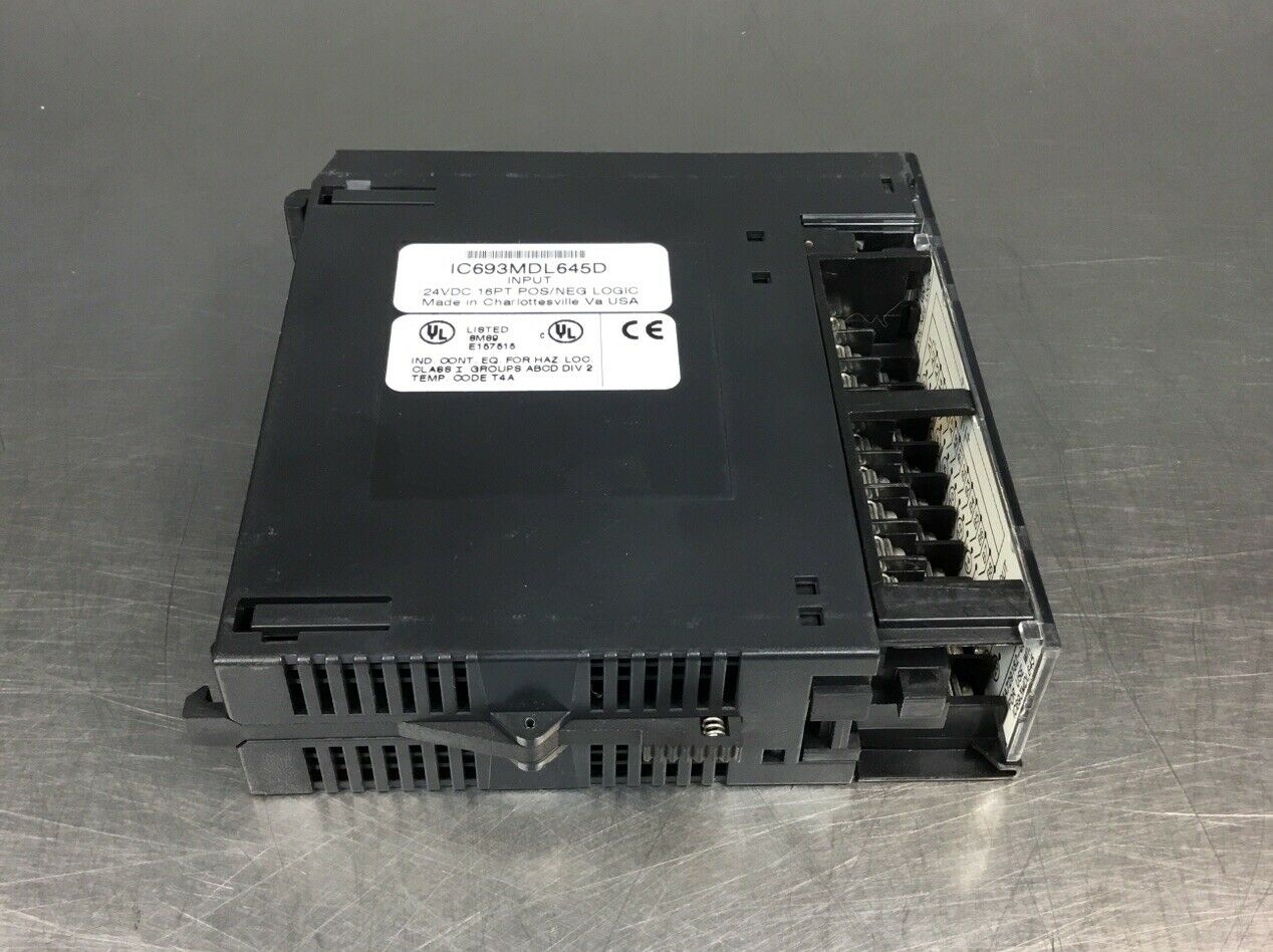 GE FANUC IC693MDL645D INPUT MODULE 24VDC 16PT POS/NEG LOGIC     3D-25