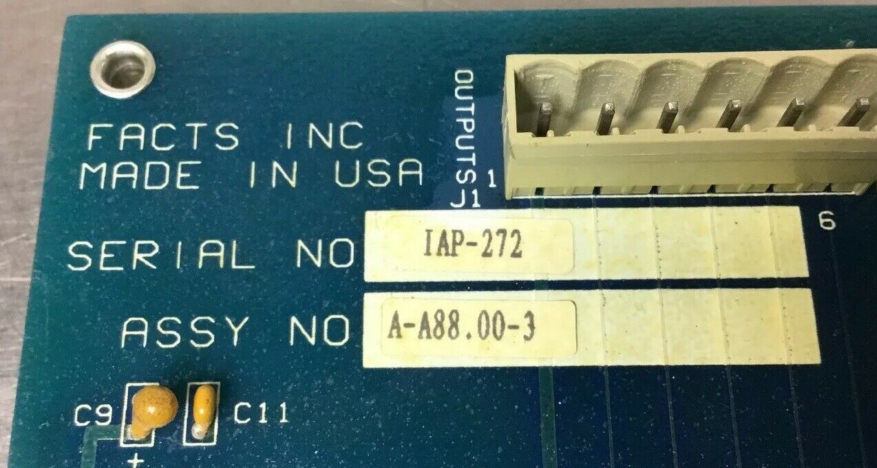 FACTS INC PC BOARD ASSEMBLY A-A88.00-3                                      3E-5