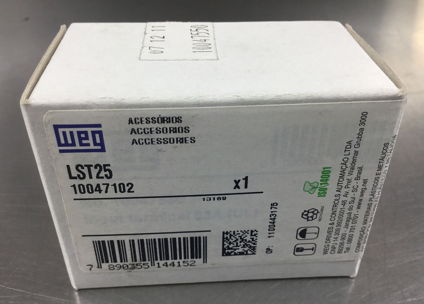 WEG  LST25  Terminal Block 3 Pole 63A Max 690 VAC      4H
