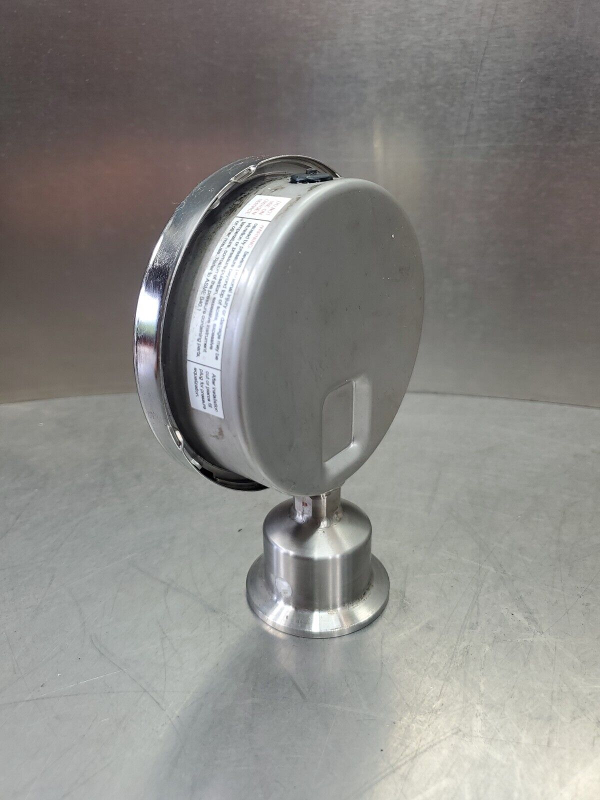 Reotemp SG35ATC15P18-CFG Pressure Gauge, 0 To 100 Psi Stainless.              6E