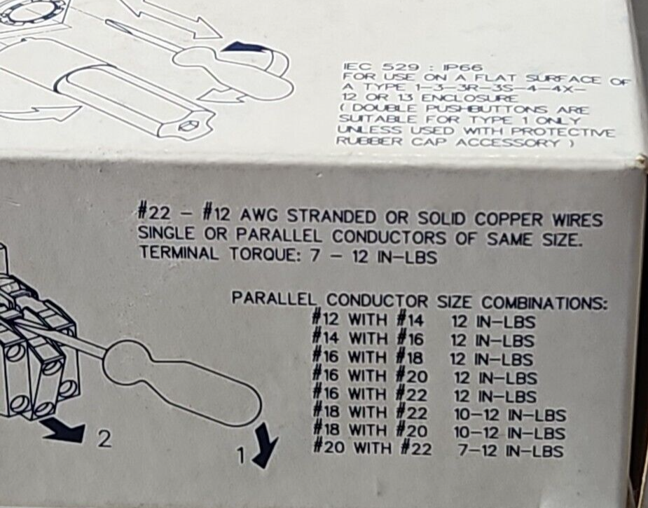 General Electric P9DPLVRS00 Multi function PB. Pulsante Doppio.   Loc4D21