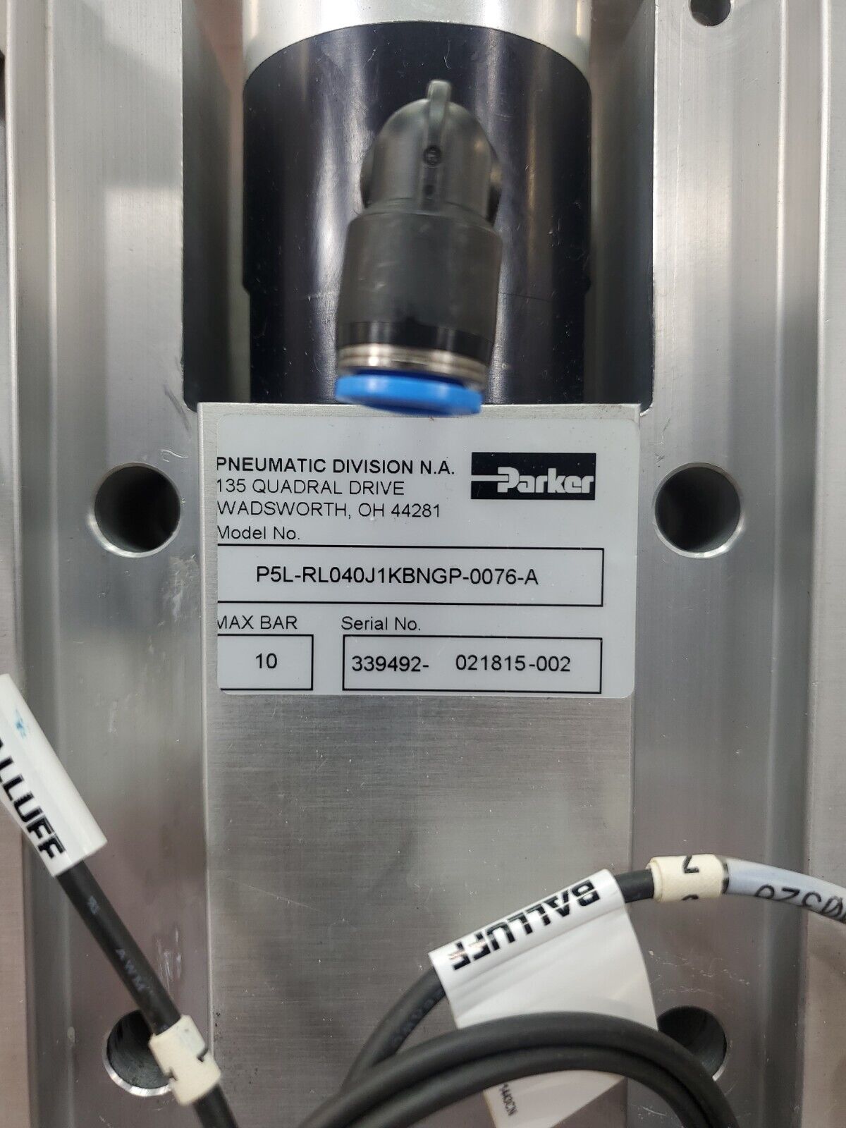 PARKER P5L-RL040J1KBNGP-0076-A MAX BAR 10 MODULE.                          6D-15
