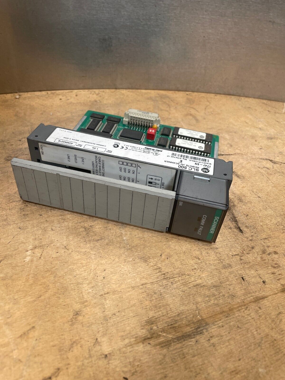 Allen-Bradley SLC 500 Black & Green Remote I/O Scanner 1747SN series B E12