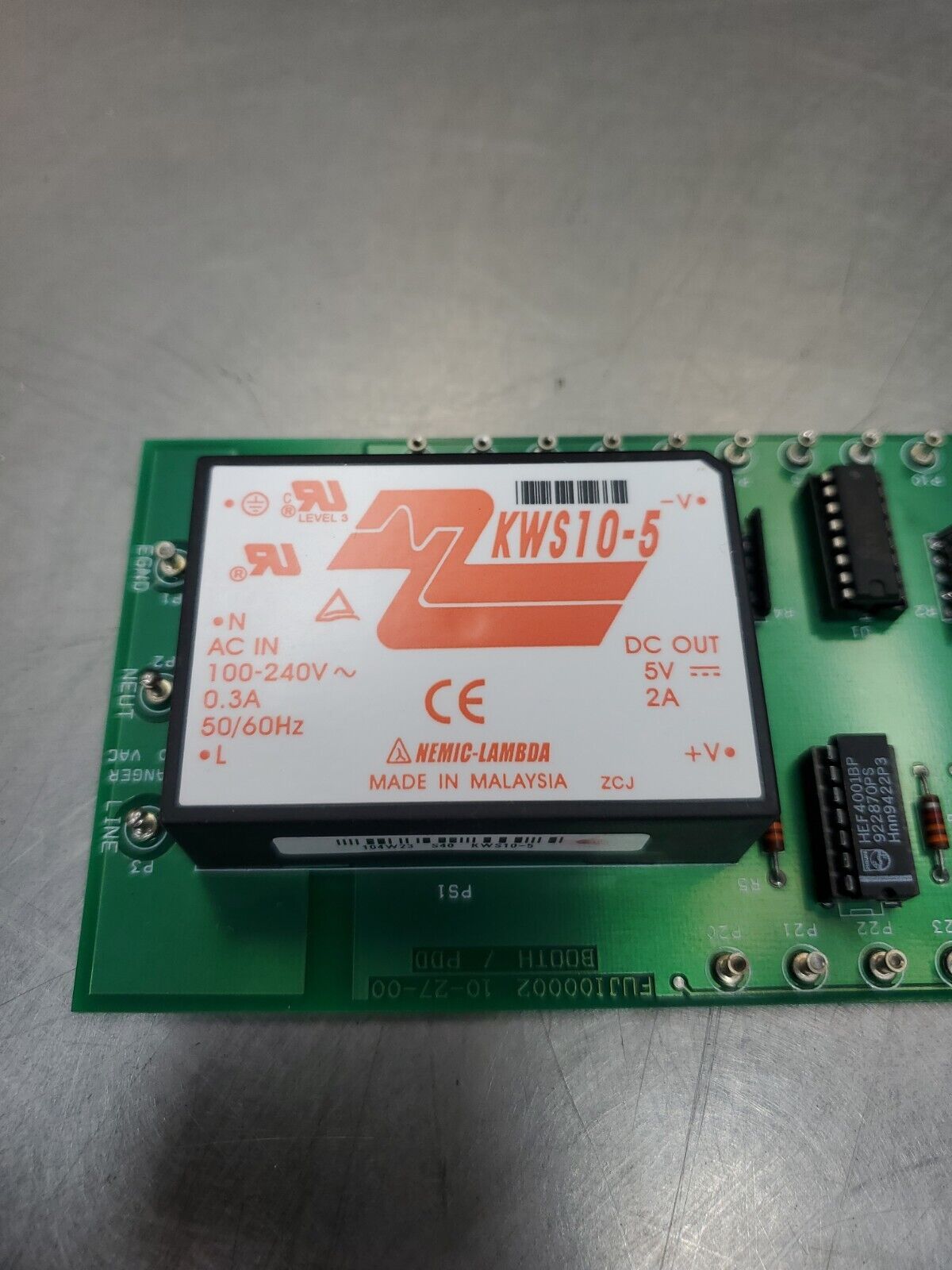 FUJI 00002 BOOTH/PDD w/KWS10-5 Power Supply Contoller Board.                3E-2