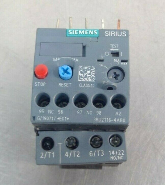 Siemens SIRIUS - 3RU2116-4AB0 - Overload Relay                                4G
