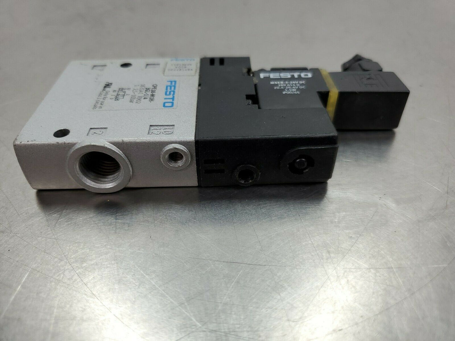FESTO Valve Part CPE18-M1H-3GL-1/4 with  FEST0 MSEB-3-24V DC.                 6E