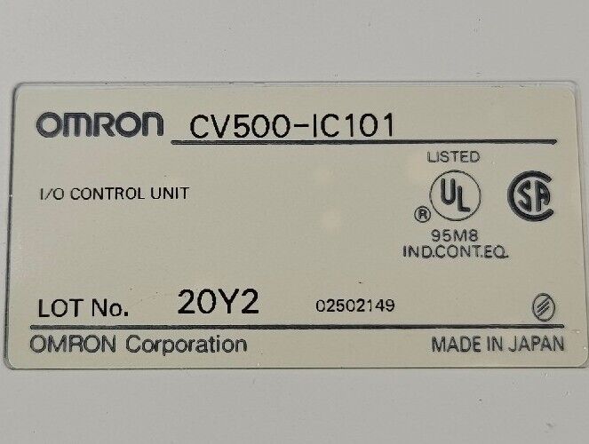 Omron CV500-IC101 I/O Controller Unit                                  Loc 3E-25