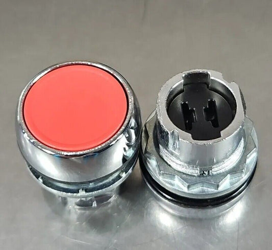 ALLEN BRADLEY 800FM-LF3. CHROME/RED.  ILLUMINATED PUSHBUTTON FLUSH.     Loc 4A-9
