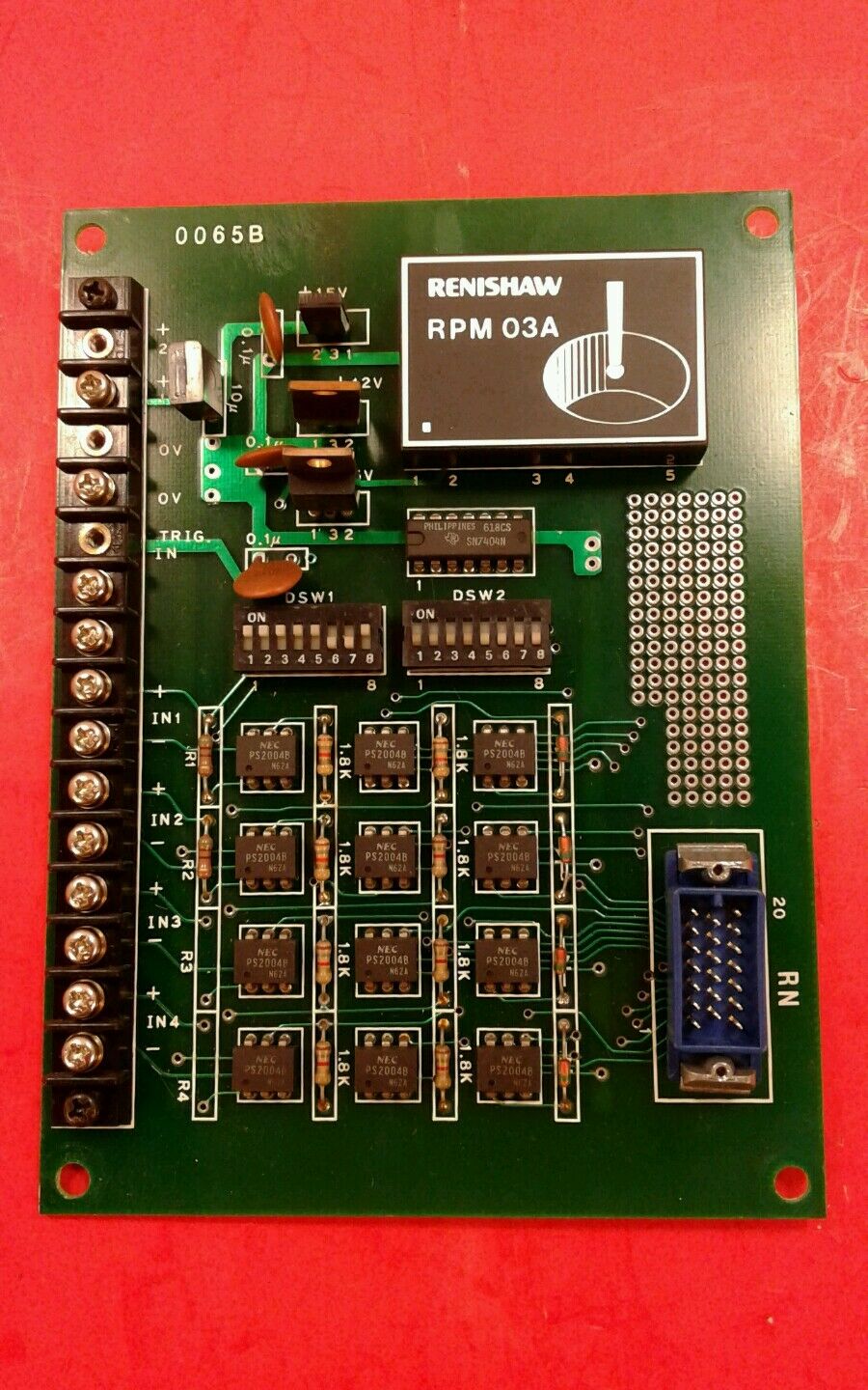 RENISHAW CIRCUIT BOARD 0065-B  RPM 03A.      3B