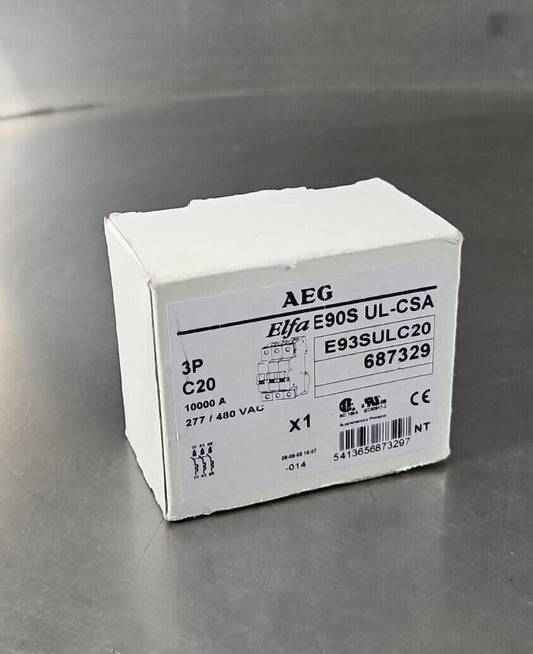 AEG Elfa E90SULCSA 3P C20 Circuit Breaker.                             Loc4E-17