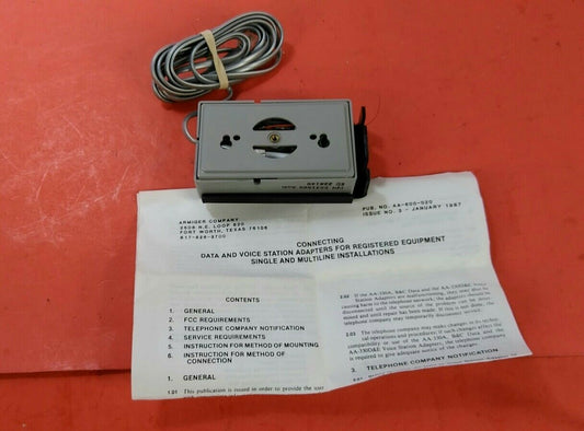 ARMIGER & Associates AA-330C Data Station Adapter    3A