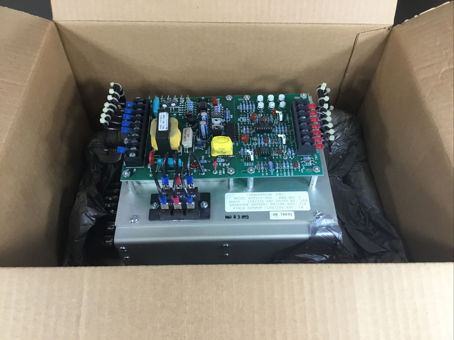 CAROTRON DRIVE ADP100 SERIES  ADP102-BC2 2HP 230VAC 50/60Hz 15A    1C