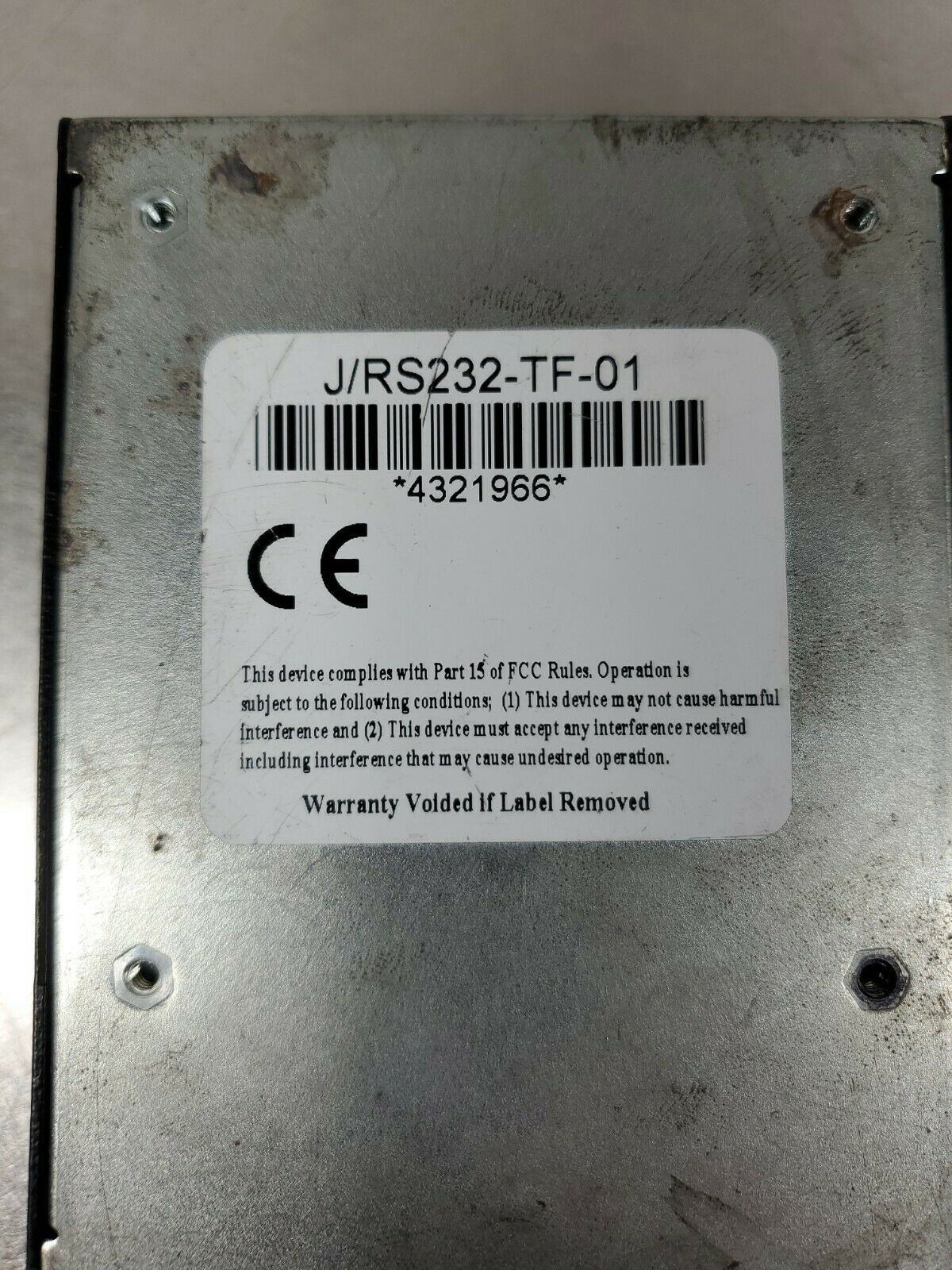 Transition Networks J/RS232-TF-01 Just-Convert-It SA Media Converter   3D-3