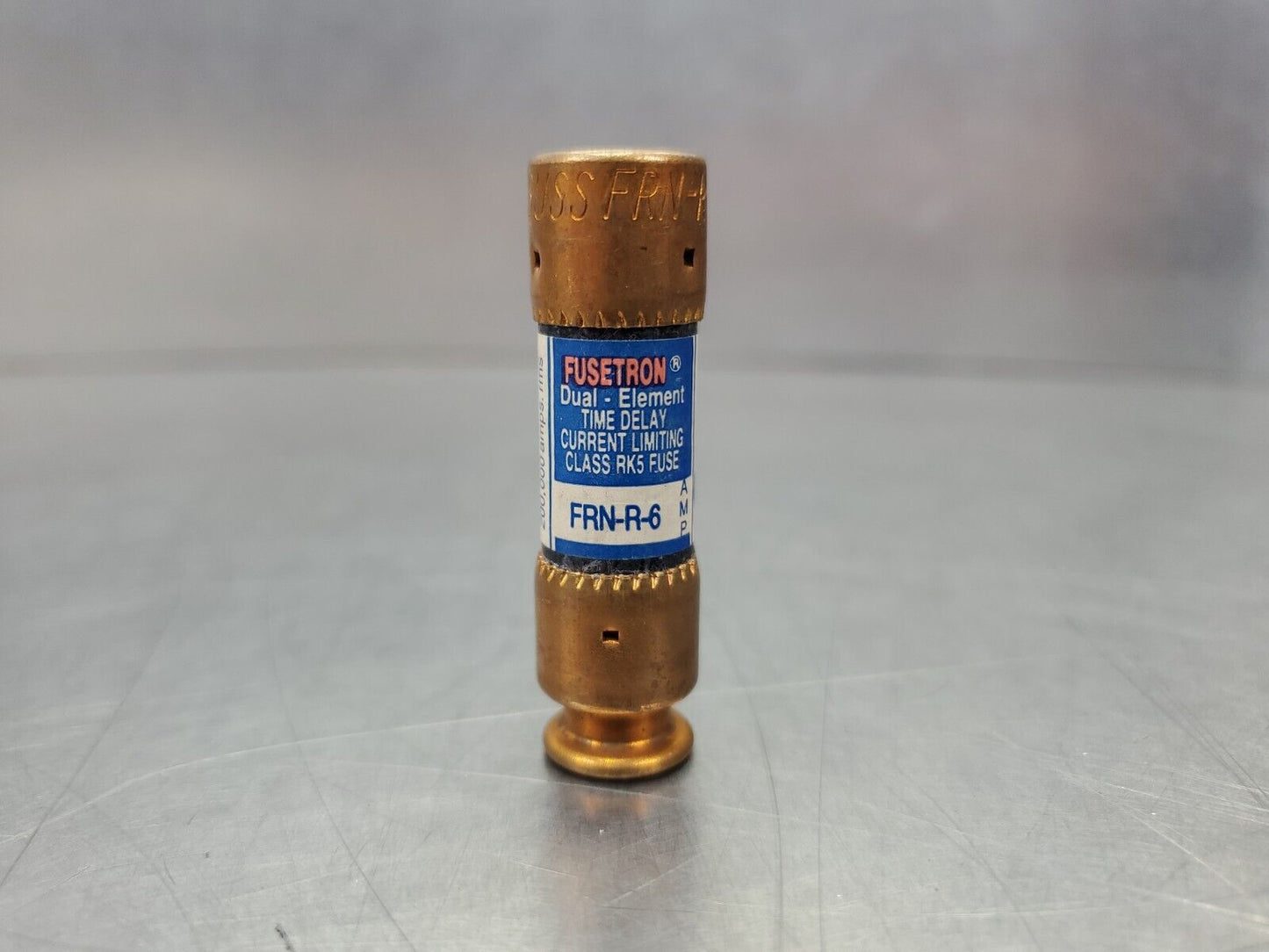 Fusetron FRN-R-6 Dual-Element Time-Delay Fuse, 6Amp 250V.               4D-BOX#3