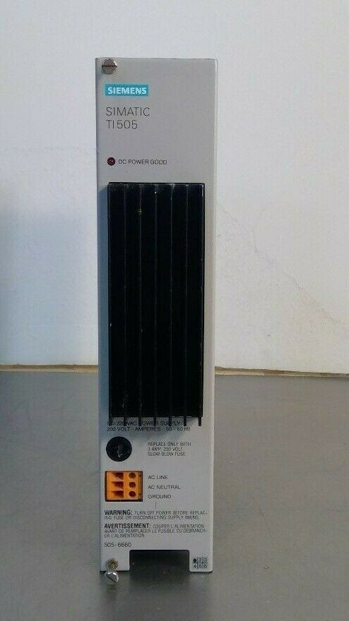 Siemens Simatic TI505 - 505-6660 Power Supply Module                          3B