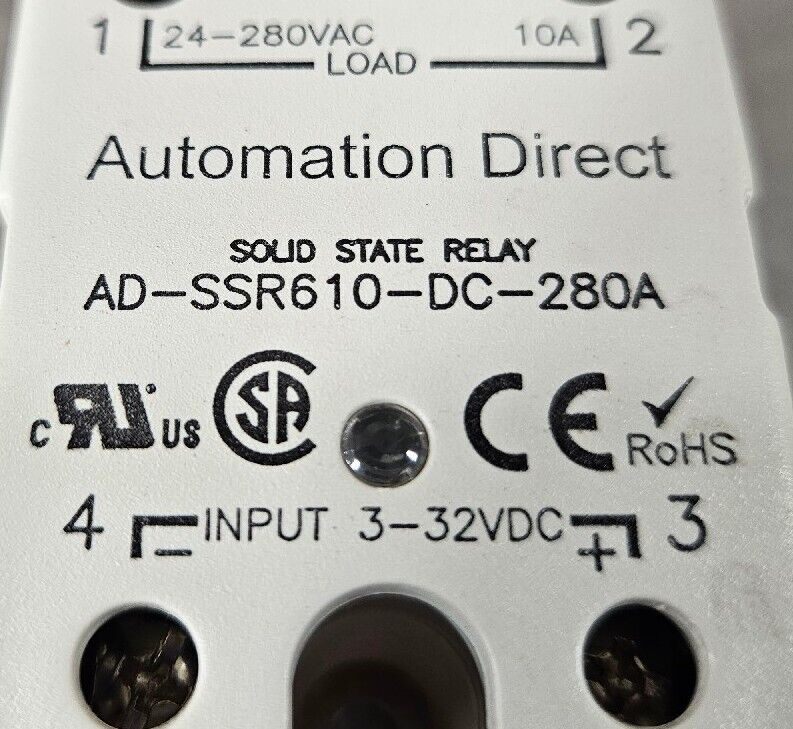 Automation Direct AD-SSR6T10-DC-280A Module                             Loc 4C-3
