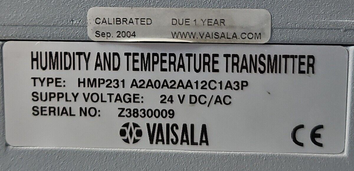 VAISALA НМР231 А2АОА2АА12С1АЗР HUMIDITY AND TEMPERATURE TRANSMITTER.       6E-14