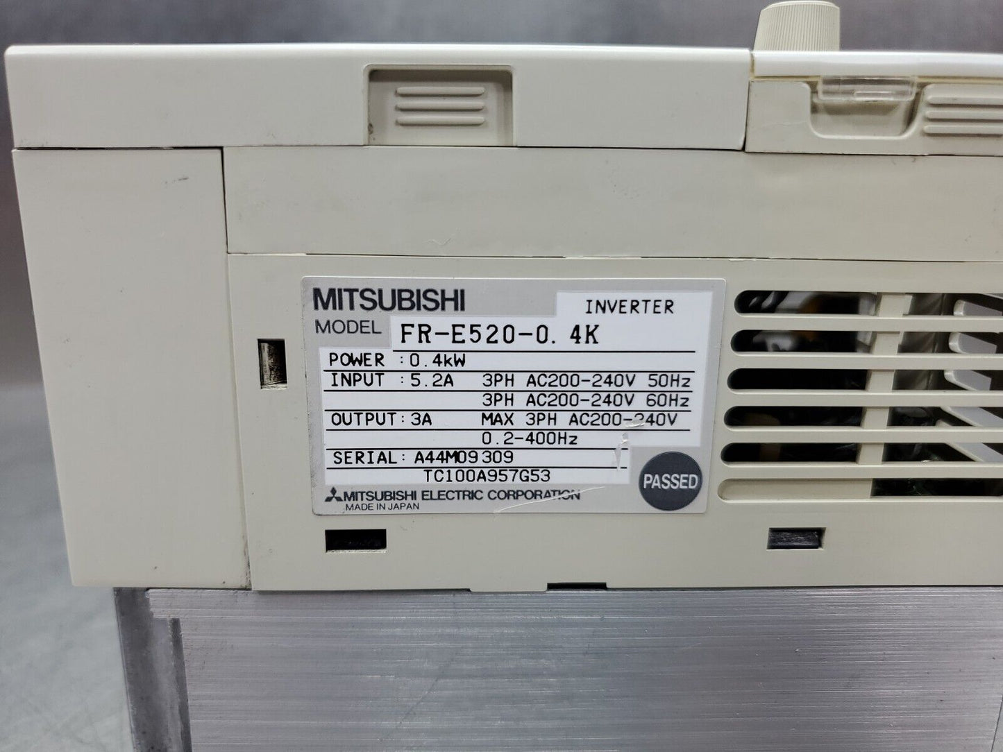 Mitsubishi FR-E520-0.4K 0.4kW Inverter Drive.                              1B-13