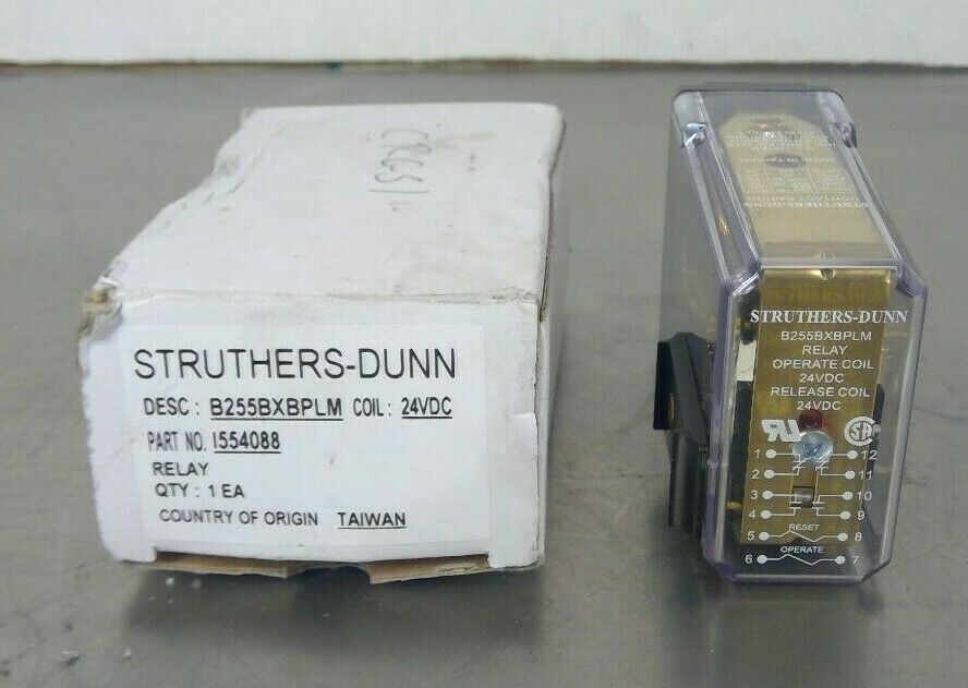 Struthers-Dunn B255BXBPLM Relay 24VDC - I554088                               4A