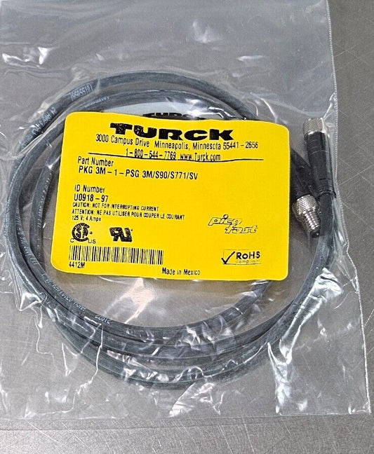TURCK PKG 3M-1-PSG 3M/S9O/S771/SV PLC Cable                            Loc 5E-13