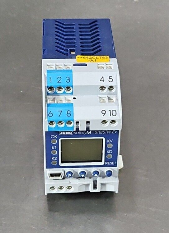 Jumo GmbH Safety M STB/STW Ex. Type:701155/8-01-0253 Safety Temp Limiter.  4E-22