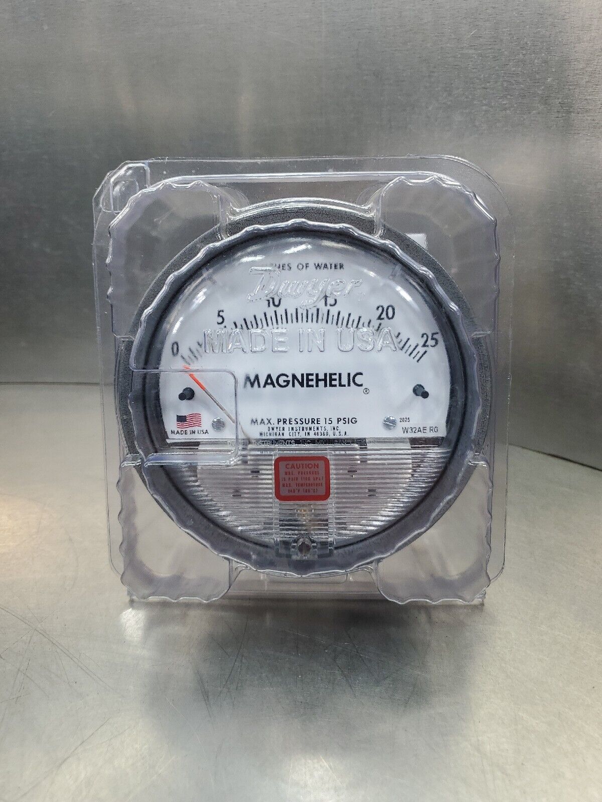 Dwyer 2025 (102013-00) Magnehelic Differential Pressure Gauge (0-25in.)    6E-20