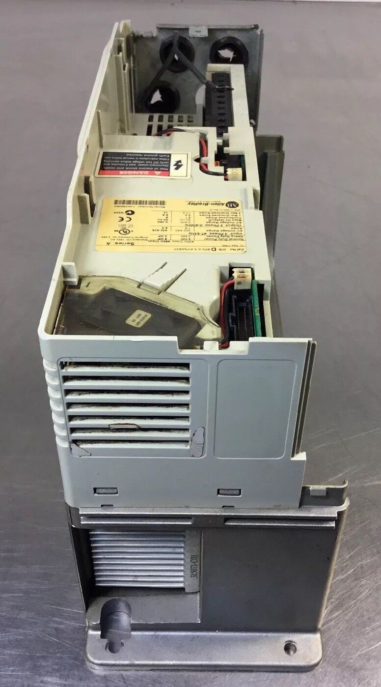 Allen-Bradley 20BD8P0A3AYNAED1 /A AC Drive 5 HP 480V 3Ph 8A W/O Cont. Board  1B