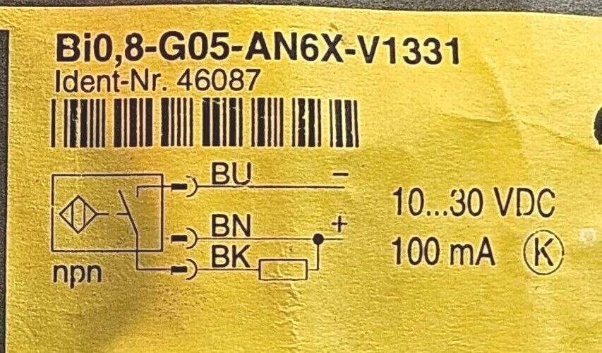 TURCK Bi0,8-G05-AN6X-V1331 - Proximity Sensor.                          Loc5E-19
