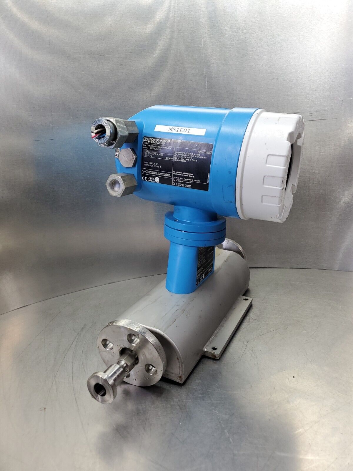Endress+Hauser Promass 80/A 80A02-ASVWAANAB5AD Coriolis Flowmeter.            6F