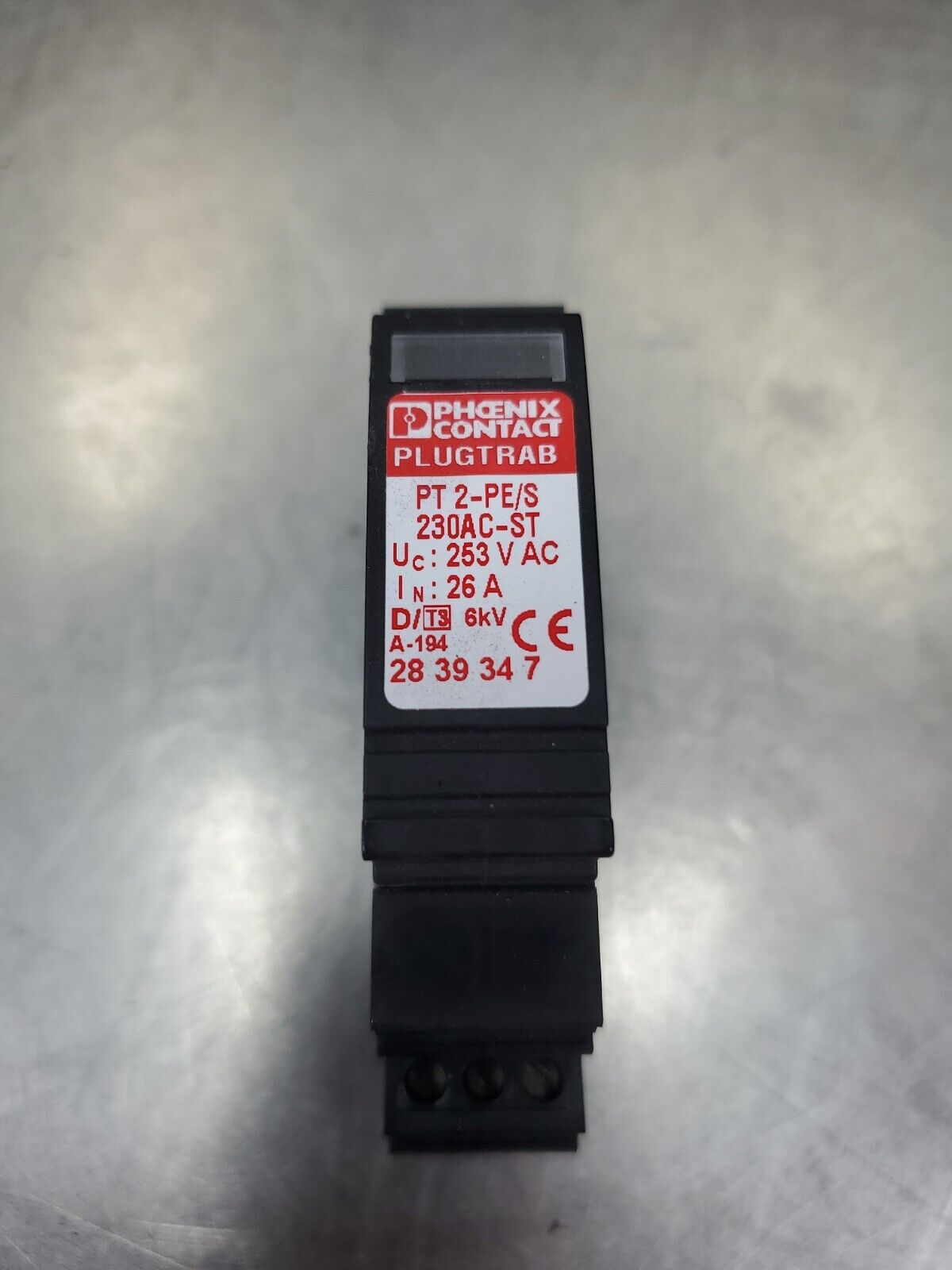 Phoenix Contact PT 2-PE/S 230AC-ST Surge Protection Plug.                  3D-28