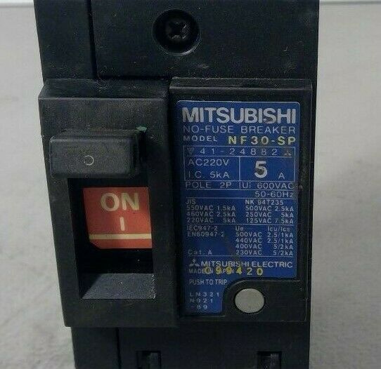 Mitsubishi Electric NF30-SP 5A 2-Pole No-Fuse Breaker                 4G