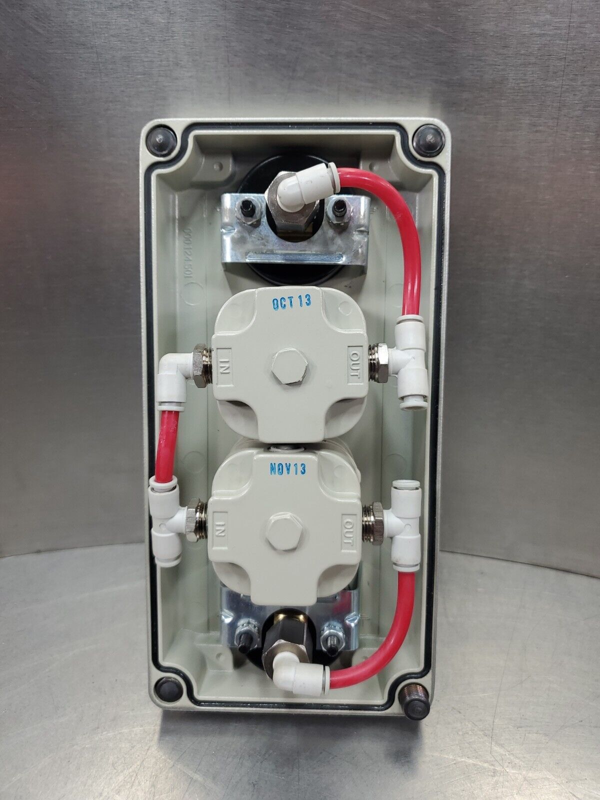 BEOFRAM PRESSURE REGULATOR MODULE w/ASHCROFT 595-04 PSI METER.                6C