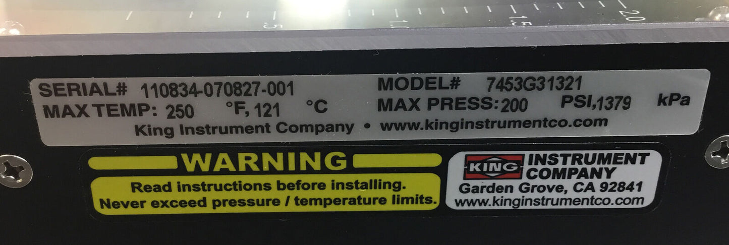 FLOWMETER  7453G31321  RYAN HERCO  5892.200  GLS MTRG RTMTR 2 GPM    6D