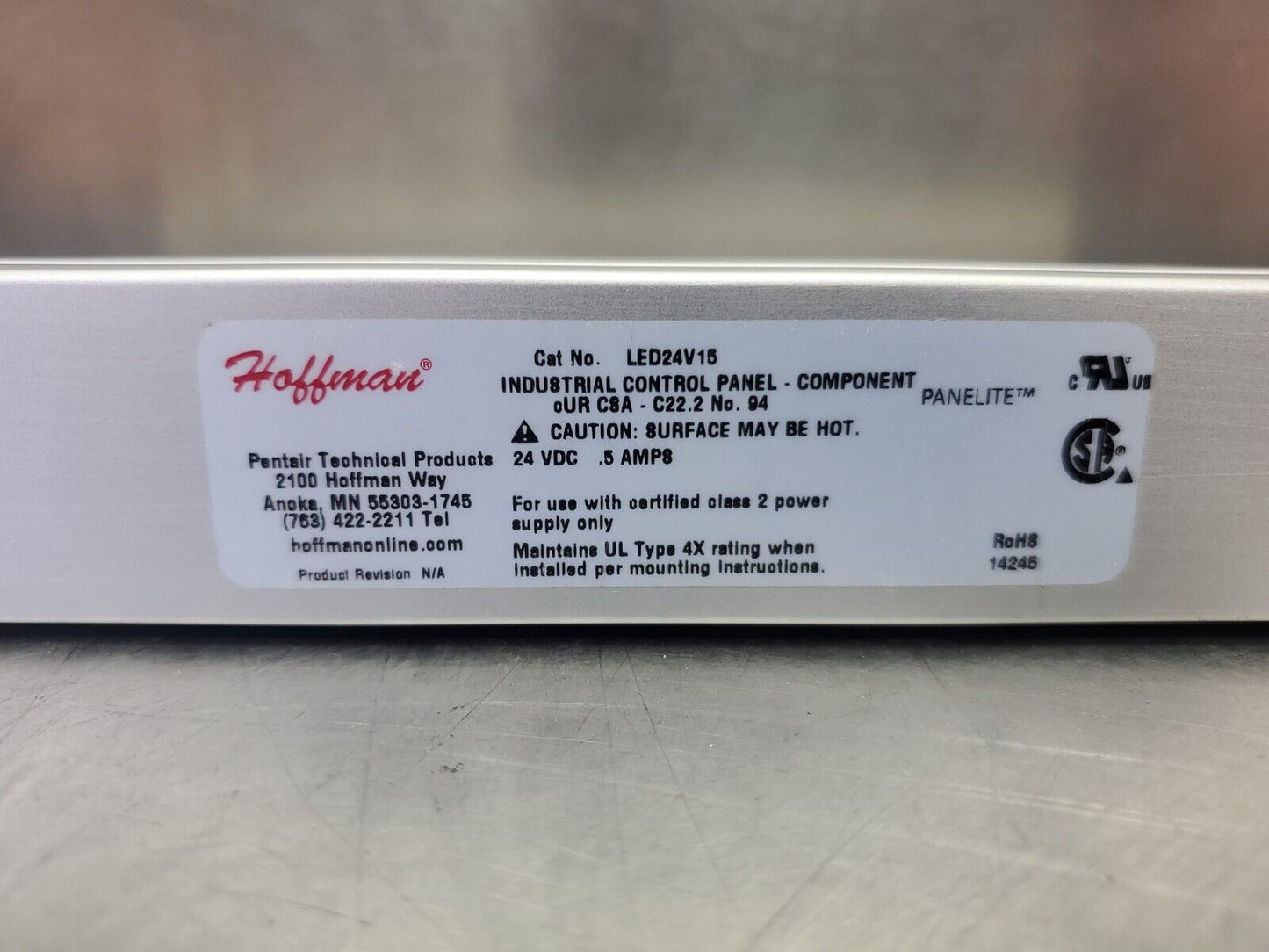 Hoffman LED24V15 LED Industrial Cabinet Light.                                3A