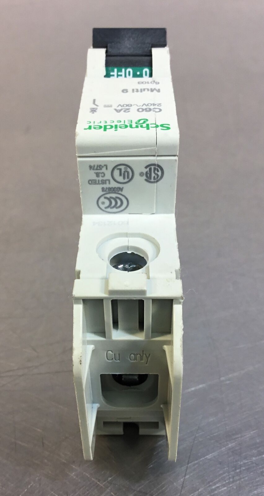 SCHNEIDER ELECTRIC 60103 C60 Multi 9 CIRCUIT BREAKER 2A 1P 240V   4D
