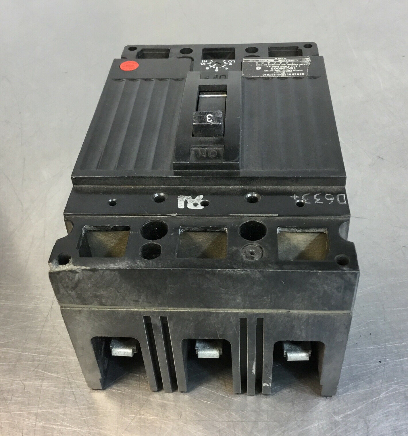 GE  TEC36003  Motor Circuit Breaker 3A 3P 600VAC   4F