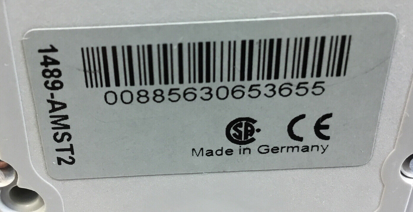 ALLEN BRADLEY 1489-M + 1489-AMST2 CIRCUIT BREAKER SHUNT TRIP 3 Pole 10A   4C