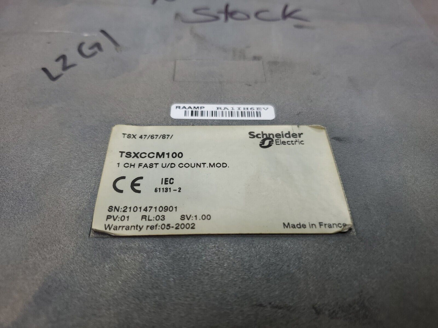 Schneider Electric TSXCCM100 1Ch Fast U/D Counting Module.                    3A