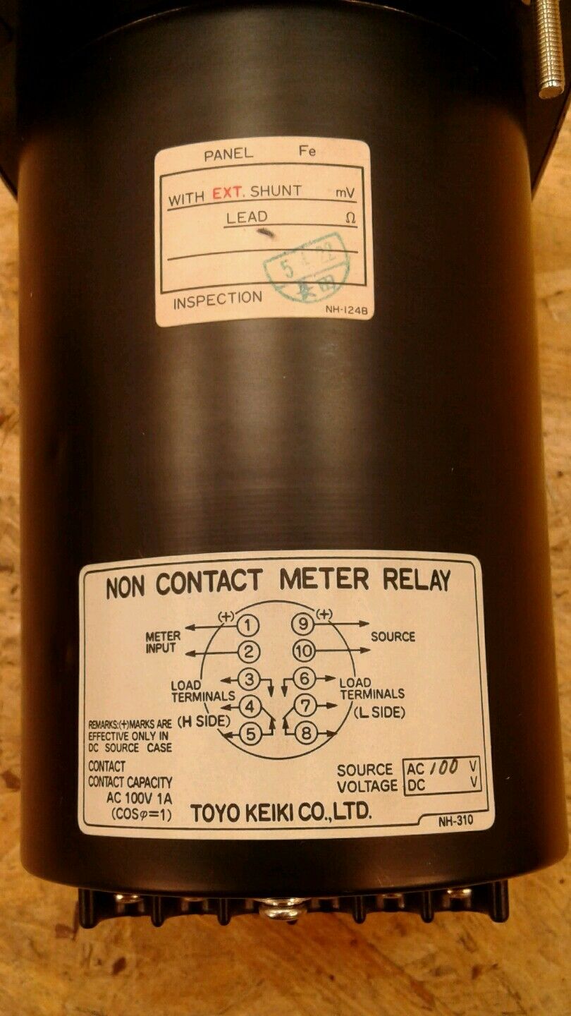 Toyo Keiki  Load Monitor Meter No. CD420708  0-3 kA.    2C