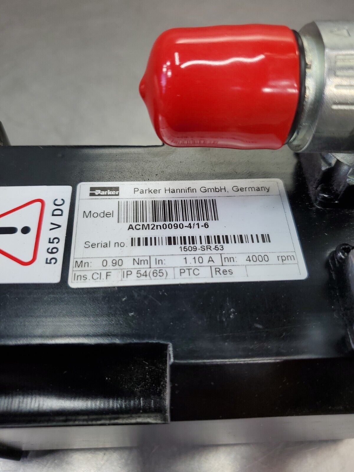 PARKER ACM2n0090-4/1-6 4000RPM SERVOMOTOR.                                  1-E6