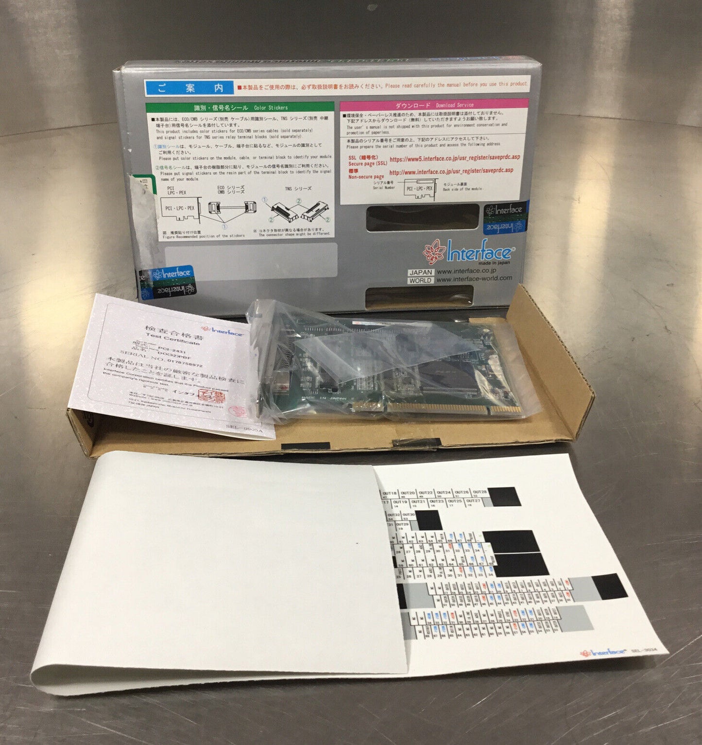 Interface  PCI-2431  Circuit Board        3B-18