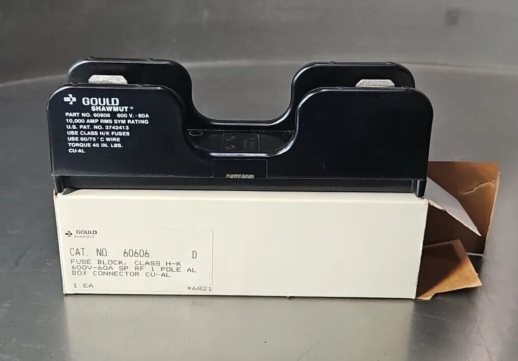 GOULD SHAWMUT 60606 CLASS H/K FUSEHOLDER  60A 600V.                     Loc4E-24